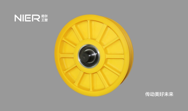离心聚合一体式金属衬套尼龙轮（十二条筋、无减震孔）