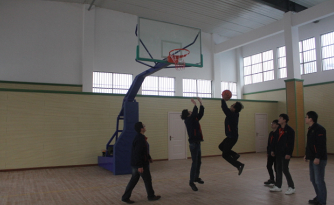 公司篮球馆、羽毛球馆投入使用